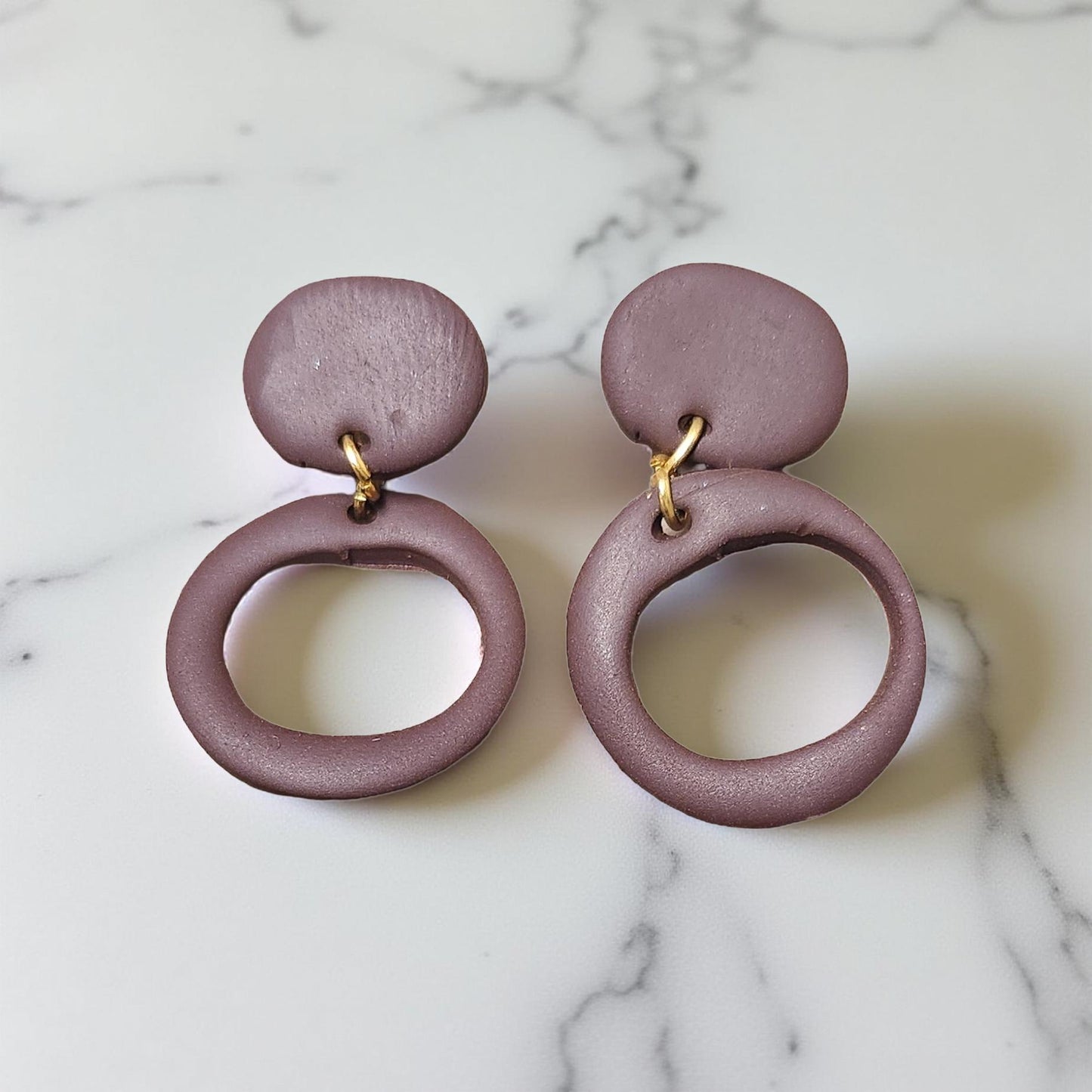 Round Statement Earrings – Stud & Dangle Options - Cypress & Sage - Vermilion