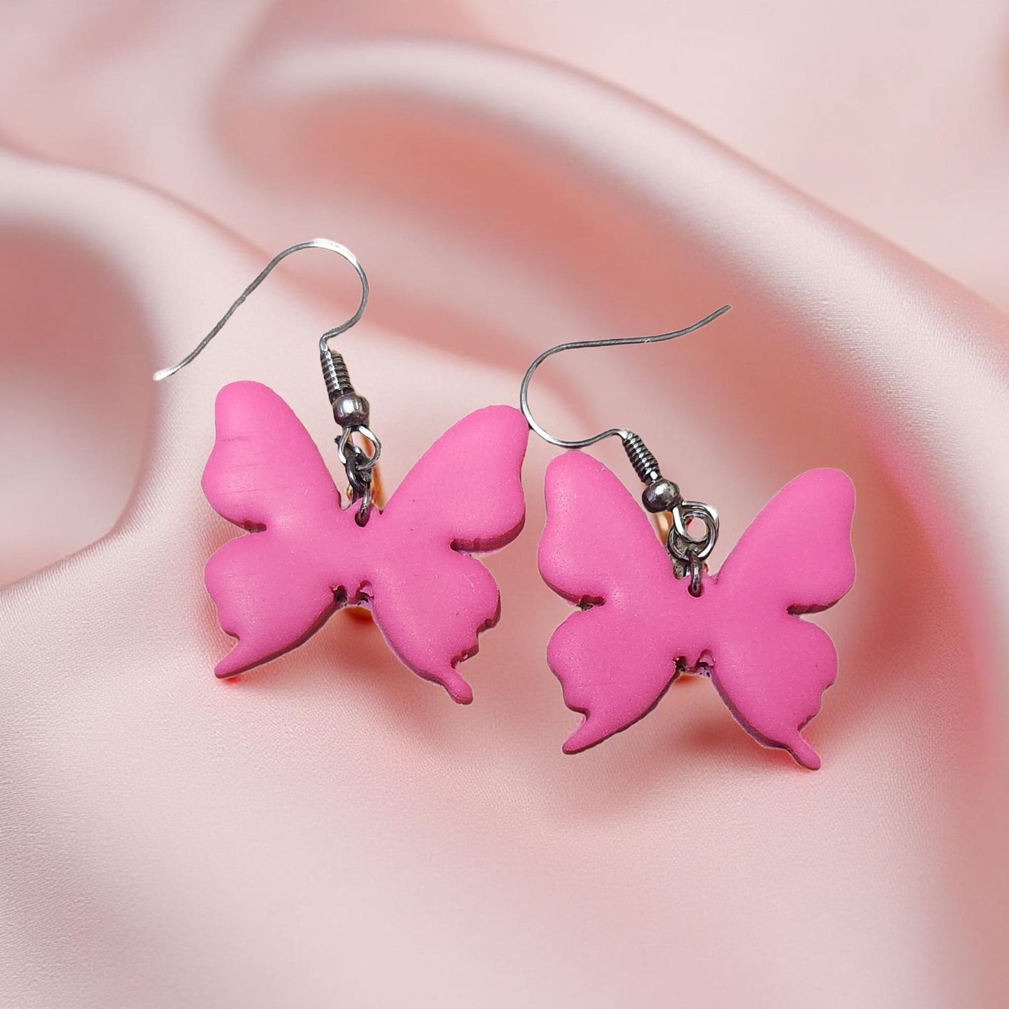 Handmade Pink Beaded Earrings – Delicate, Feminine Statement Drops - Cypress & Sage - Vermilion