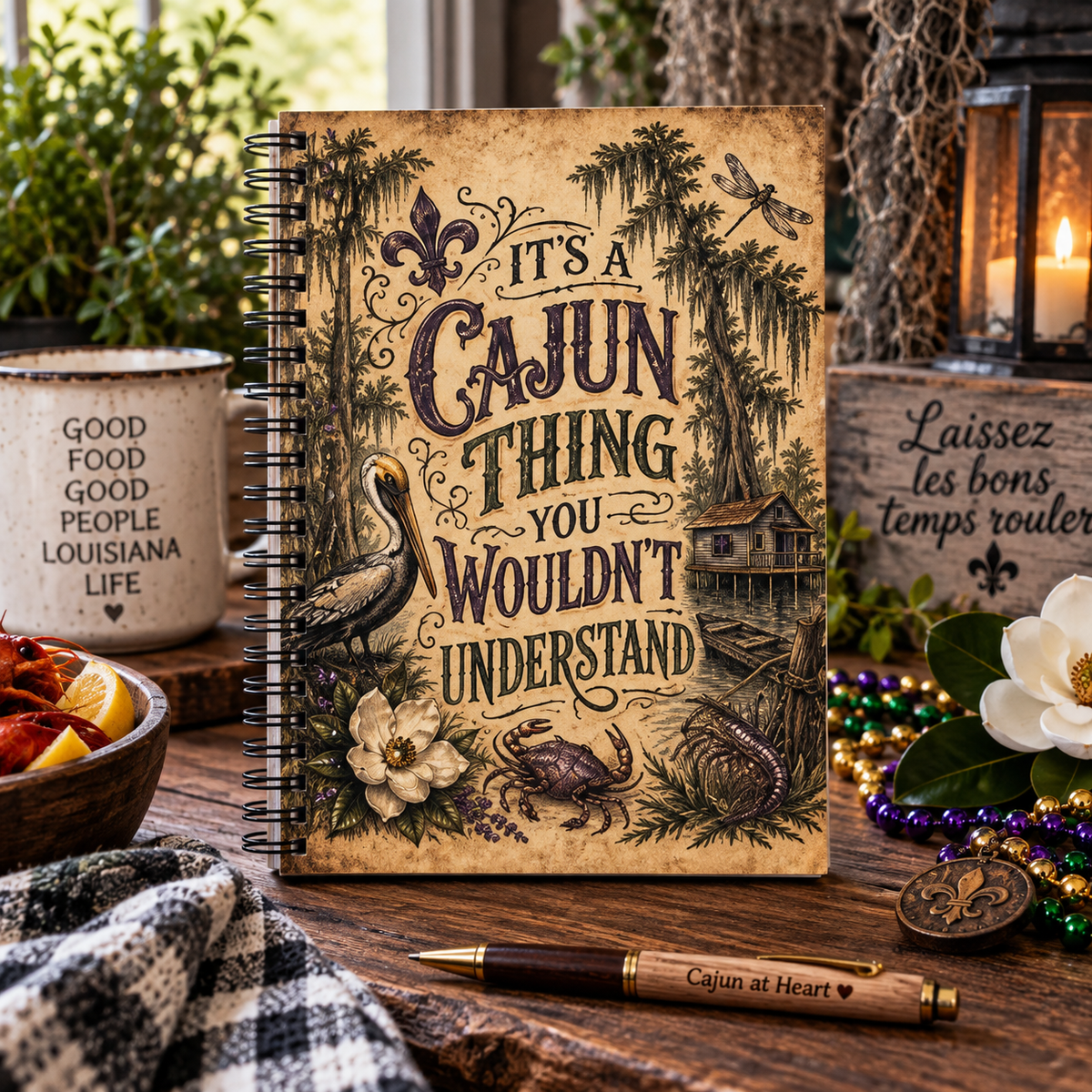 It’s a Cajun Thing You Wouldn’t Understand Journal – Funny Louisiana Cajun Spiral Notebook, Bayou Gift, Southern Humor Journal
