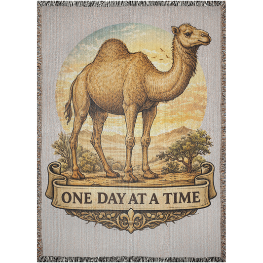One Day At a Time Travel Blanket - Cozy Comfort for Everyday Living