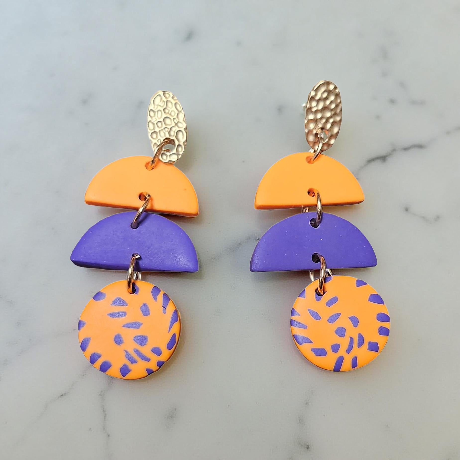 Halloween earrings - Cypress & Sage - Vermilion