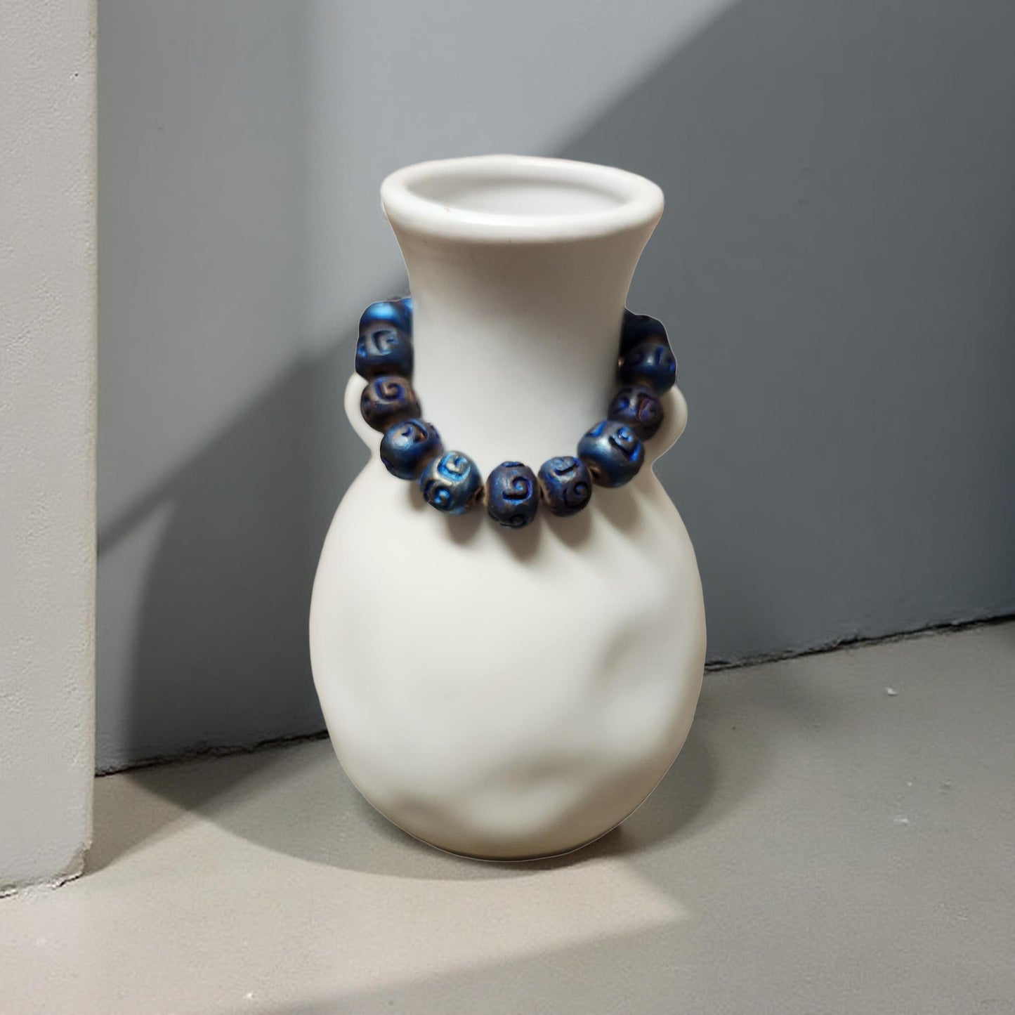 Decorative Wooden Bracelet – Natural Elegance - Cypress & Sage - Vermilion