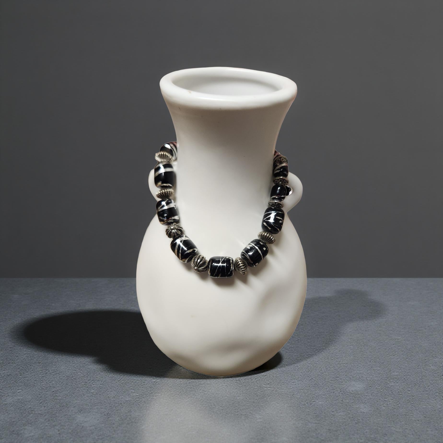 Glass & Metal Beaded Bracelets – Modern Elegance - Cypress & Sage - Vermilion