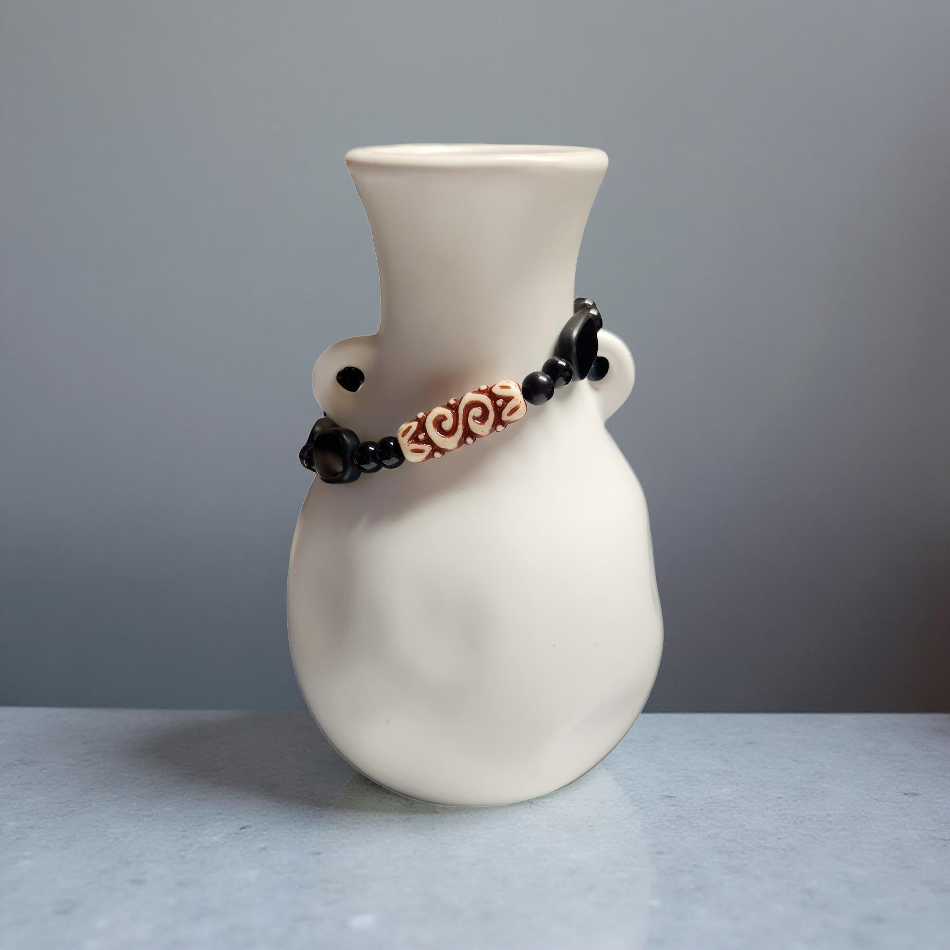 Black Tourmaline Stretch Bracelet – Grounding Crystal Jewelry - Cypress & Sage - Vermilion