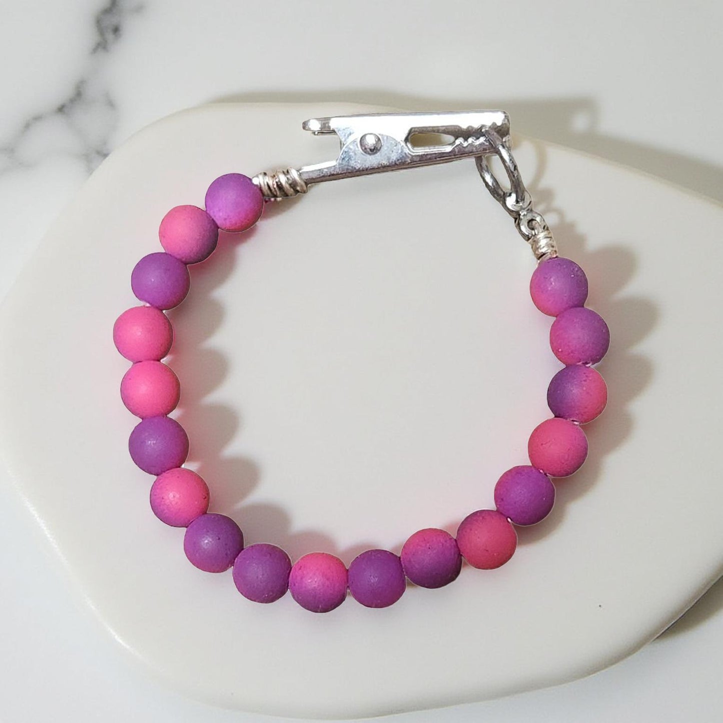 Modern Metal Clasp Bracelet – Stylish Accent - Cypress & Sage - Vermilion