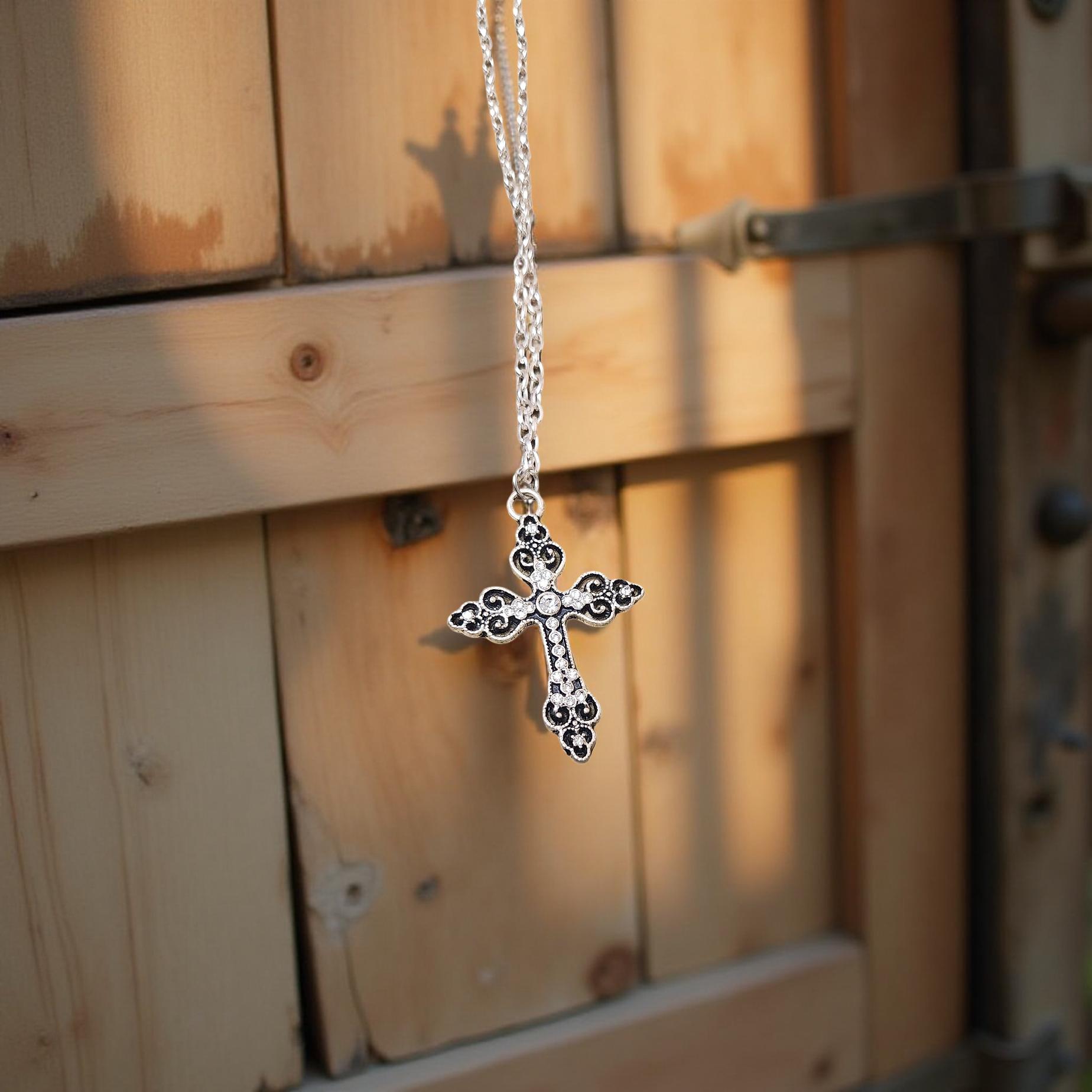 Crucifix Pendant Necklaces – Meaningful Faith Jewelry - Cypress & Sage - Vermilion