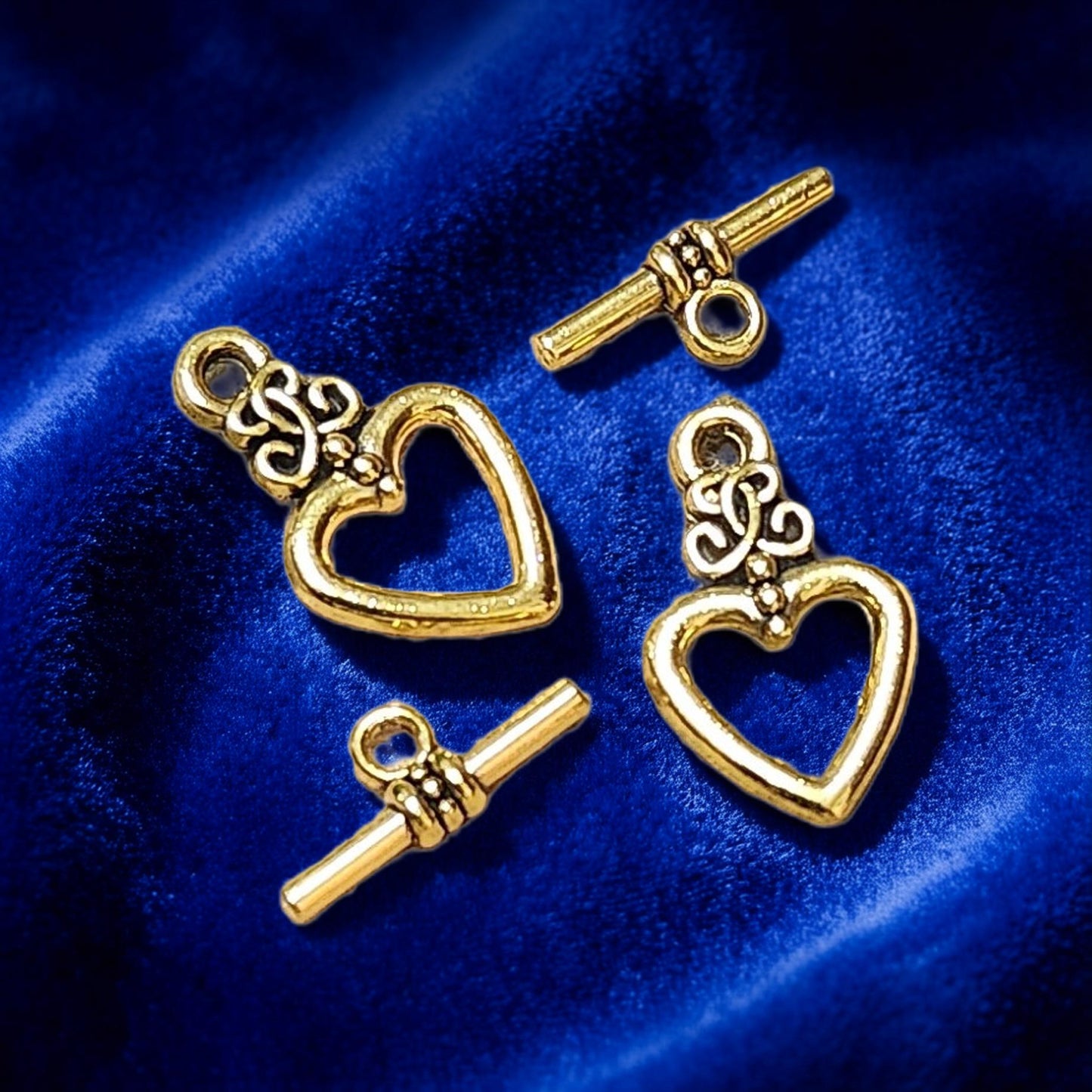 Nickel-Free Heart Toggle Clasp for Jewelry Making - Hypoallergenic and Safe