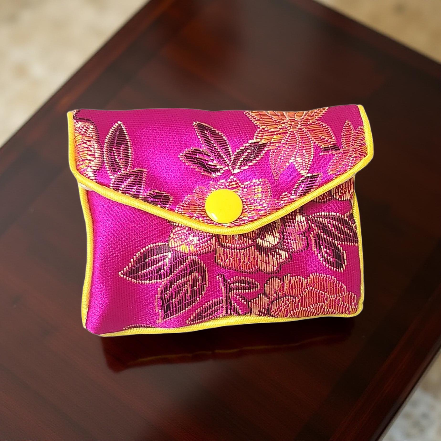 Rosary Pouch / Coin Purse – Small, Colorful & Practical - Cypress & Sage - Vermilion