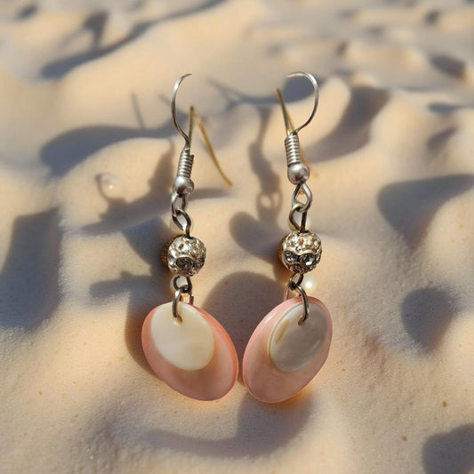 Handmade Pink Beaded Earrings – Delicate, Feminine Statement Drops - Cypress & Sage - Vermilion