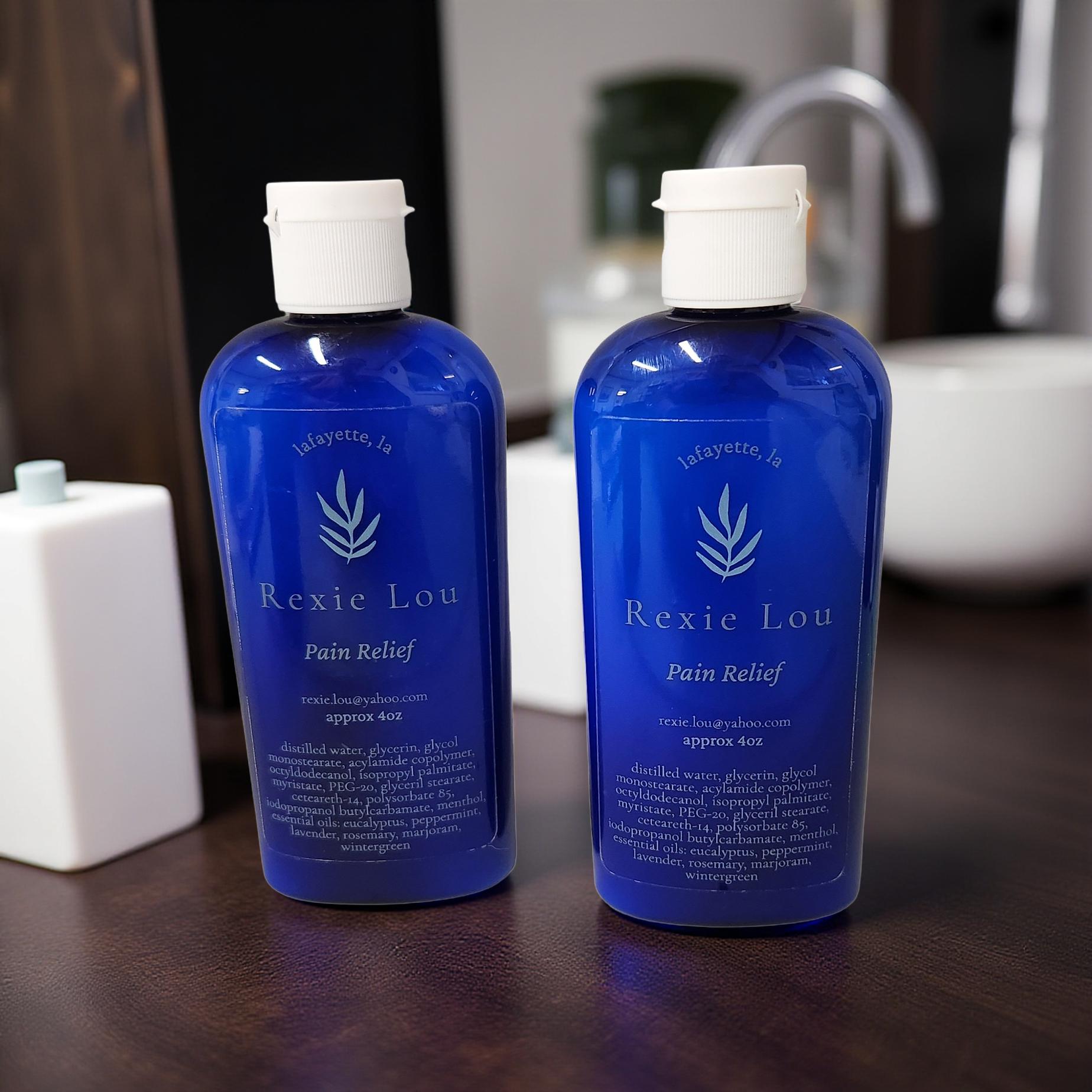 Rexie Lou Pain Relief – 4 oz Bottle - Cypress & Sage - Vermilion