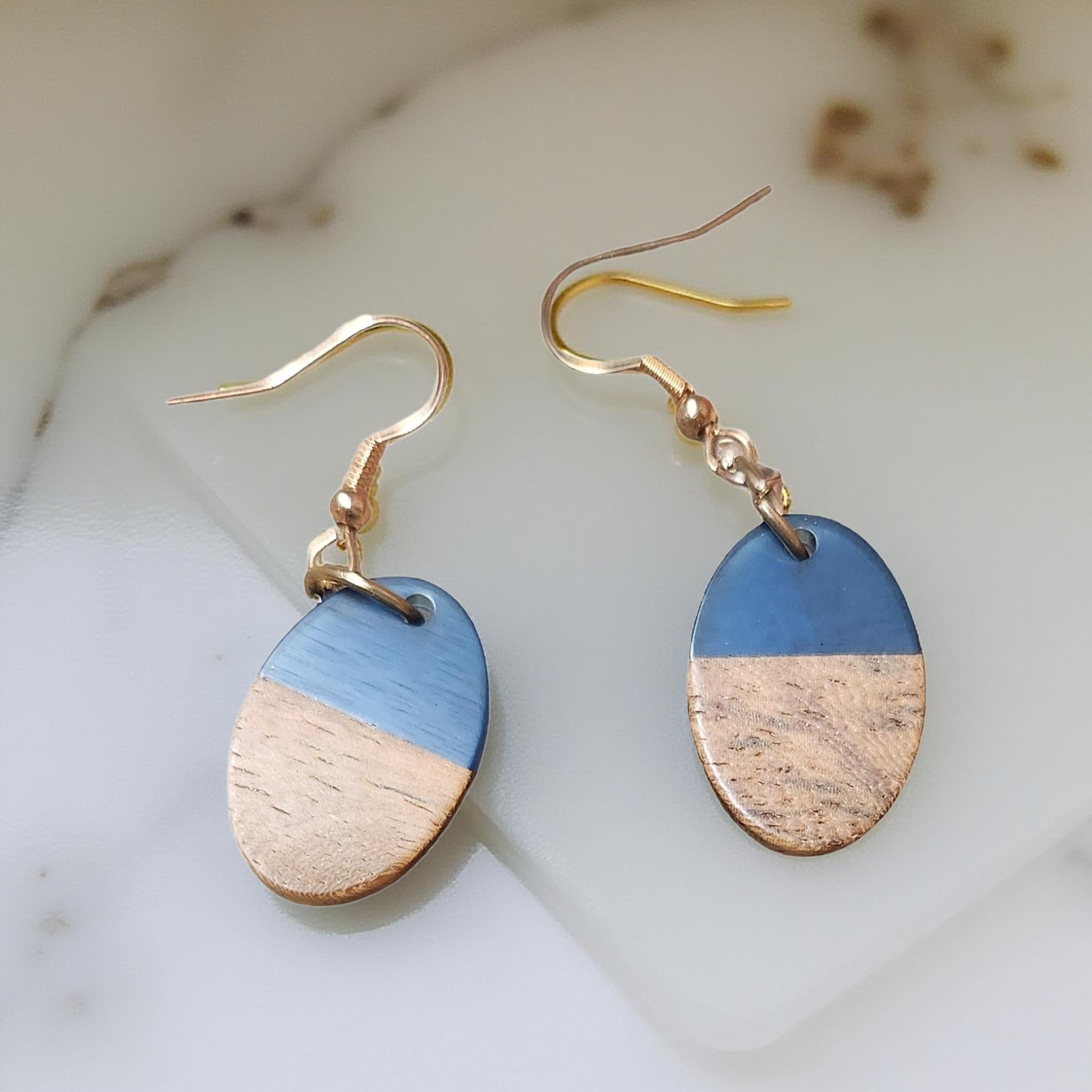 Handmade Boho Wooden Earrings – Natural Wood Statement Jewelry for Everyday Style - Cypress & Sage - Vermilion