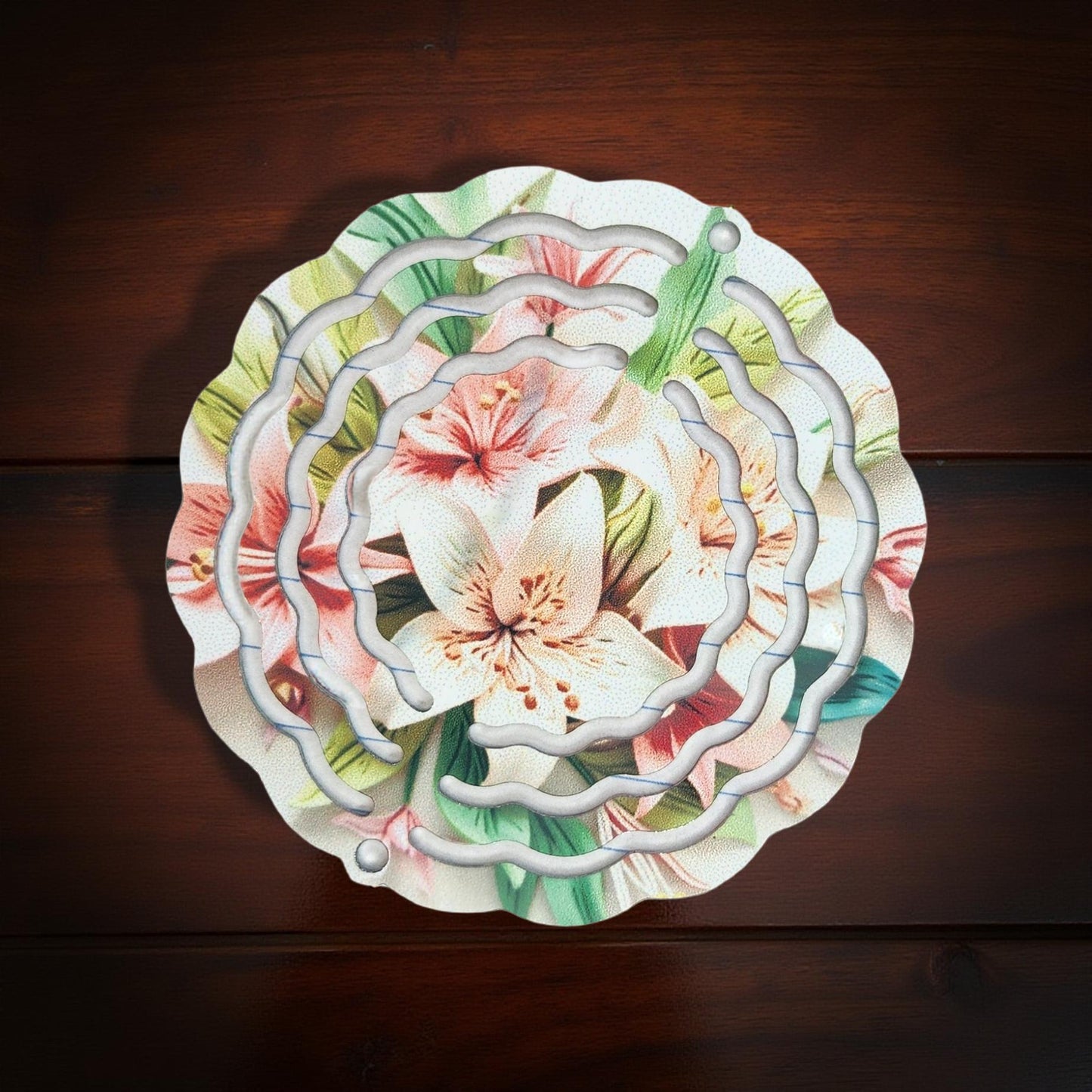 Mini Yard Spinner 3" – Bright Garden Accessory - Cypress & Sage - Vermilion