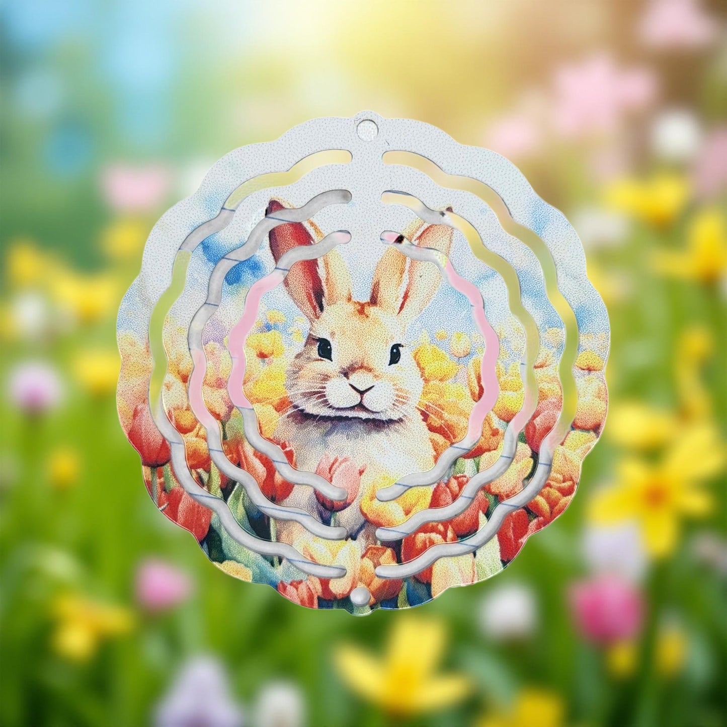 Mini Yard Spinner 3" – Bright Garden Accessory - Cypress & Sage - Vermilion