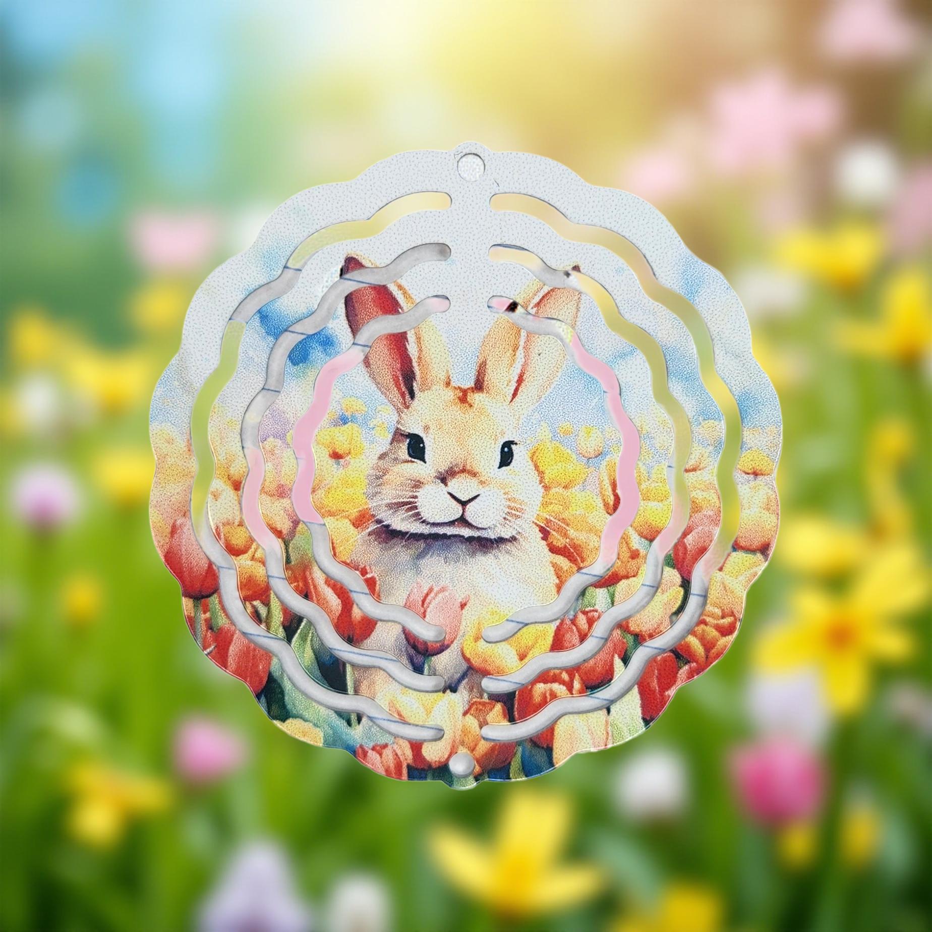 Mini Yard Spinner 3" – Bright Garden Accessory - Cypress & Sage - Vermilion