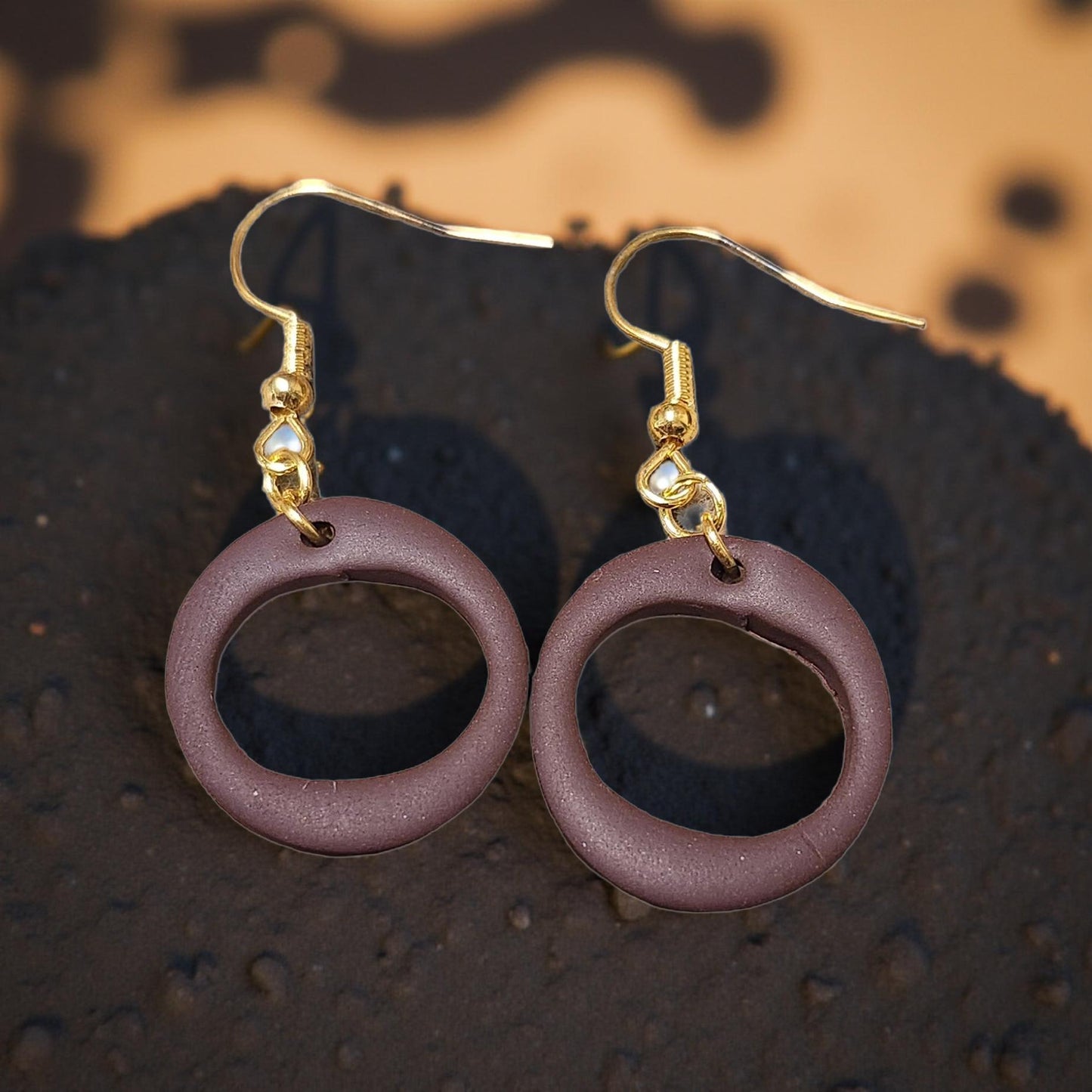 Round Statement Earrings – Stud & Dangle Options - Cypress & Sage - Vermilion