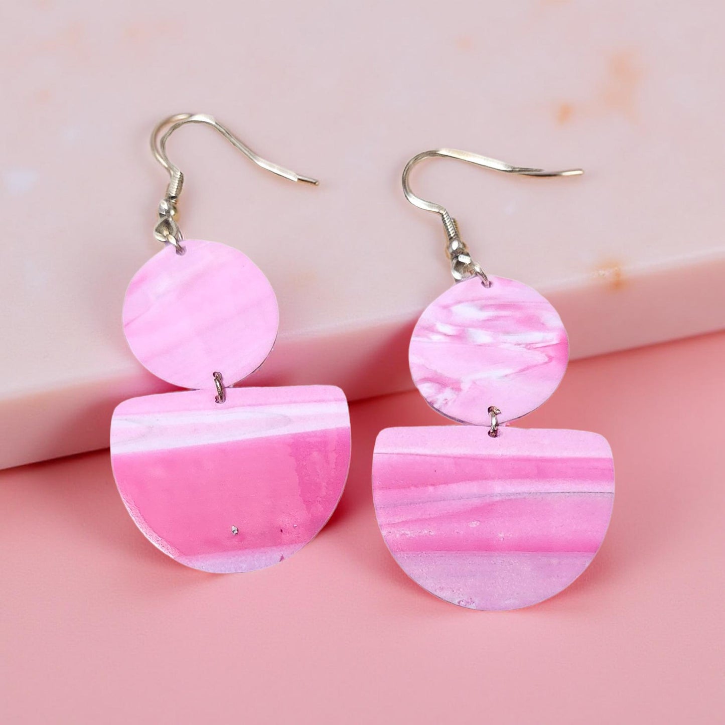 Red & Pink Valentine’s Earrings – Handmade Jewelry - Cypress & Sage - Vermilion