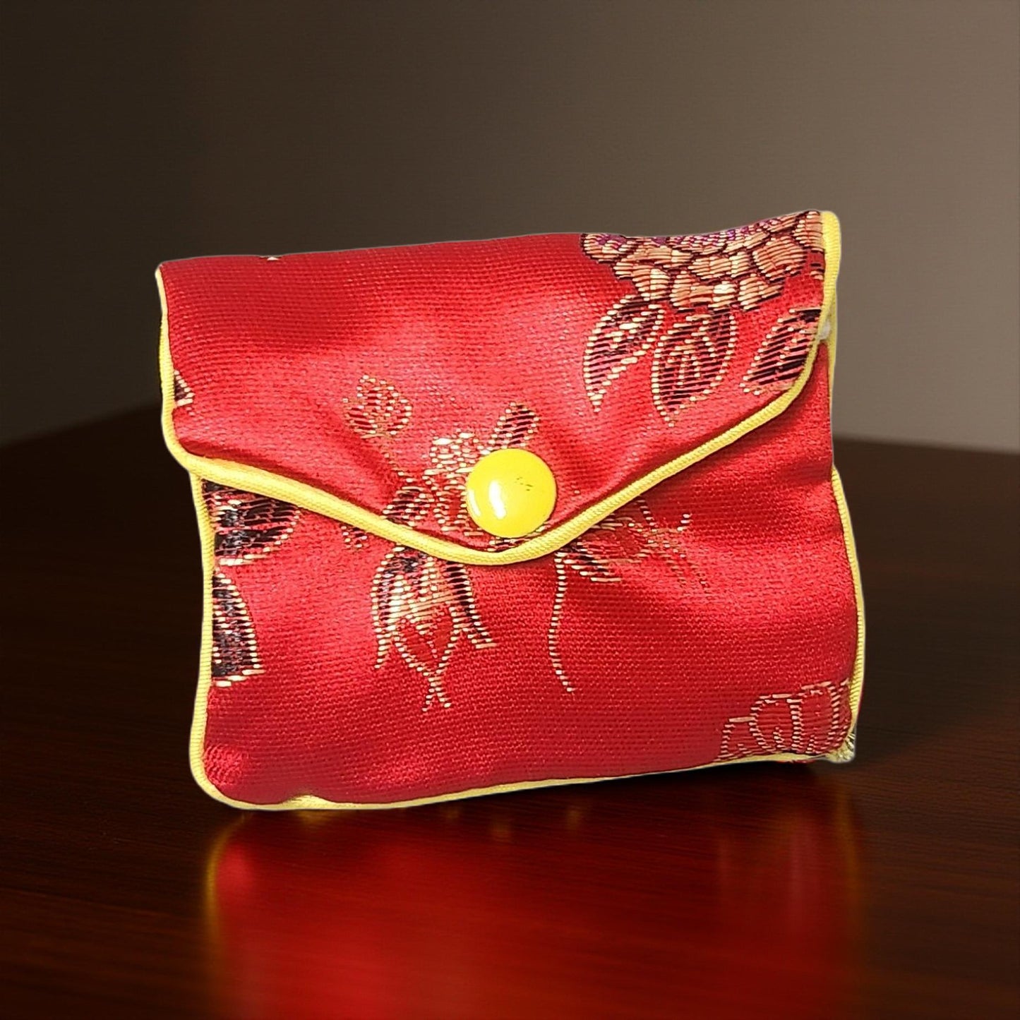 Rosary Pouch / Coin Purse – Small, Colorful & Practical - Cypress & Sage - Vermilion