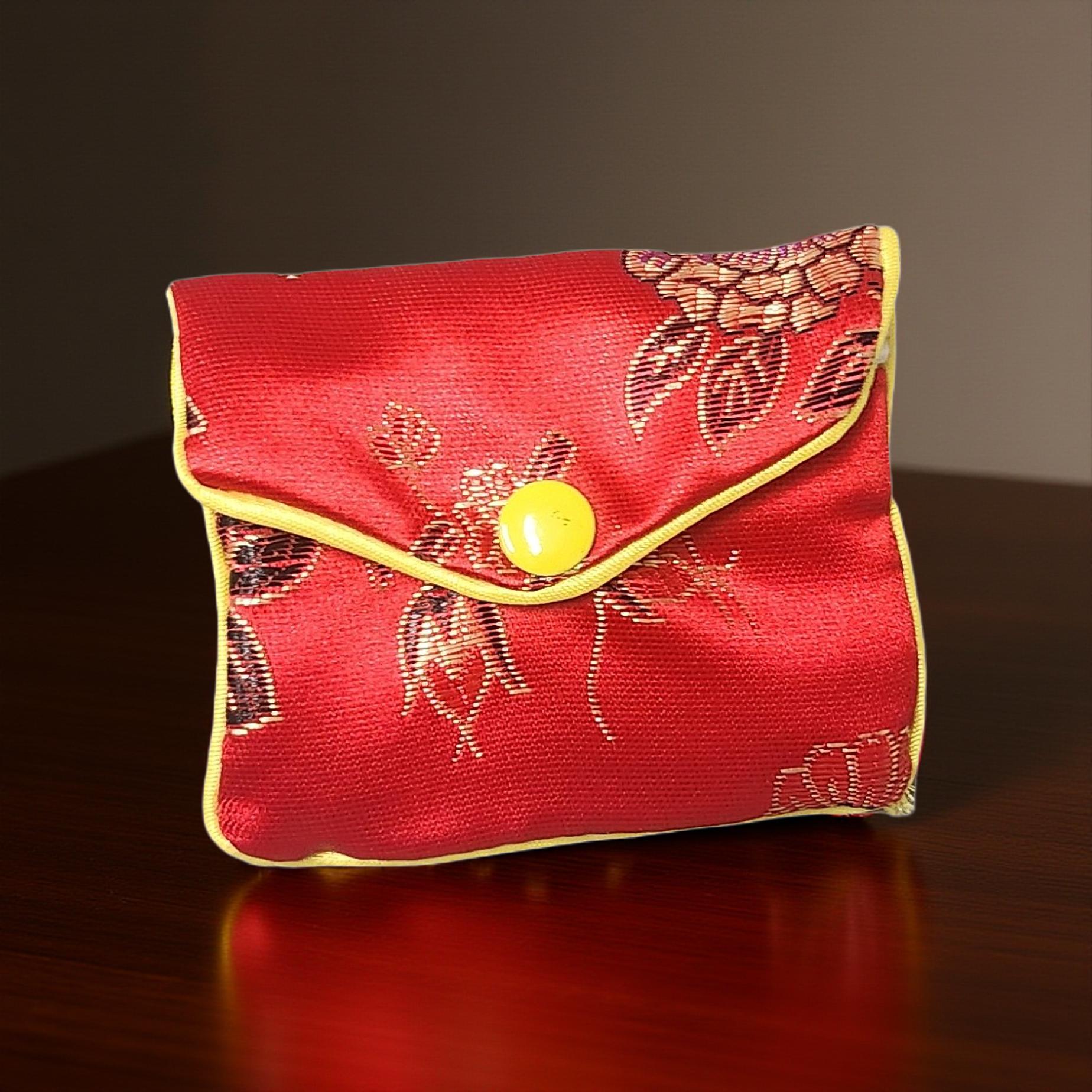 Rosary Pouch / Coin Purse – Small, Colorful & Practical - Cypress & Sage - Vermilion