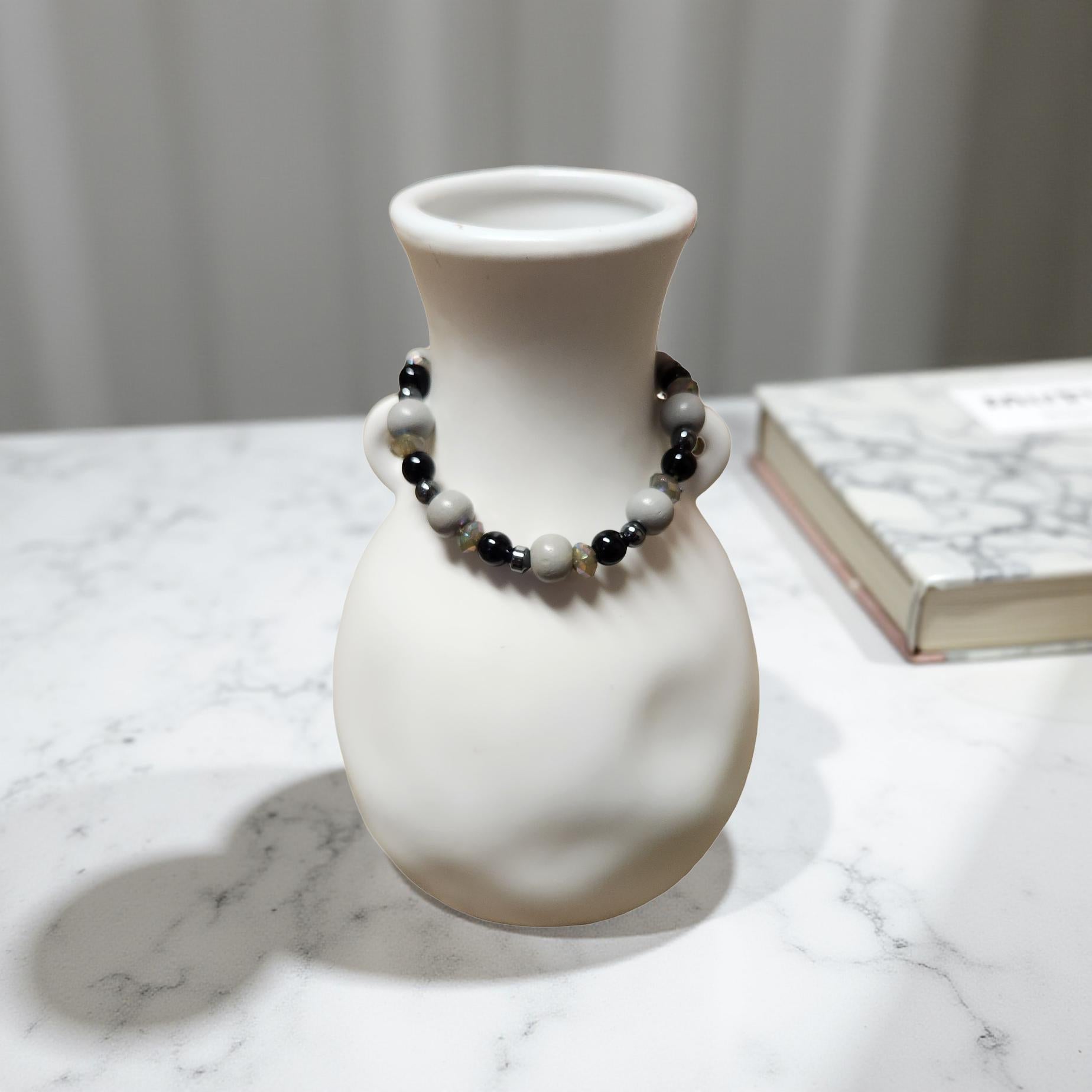 Decorative Wooden Bracelet – Natural Elegance - Cypress & Sage - Vermilion