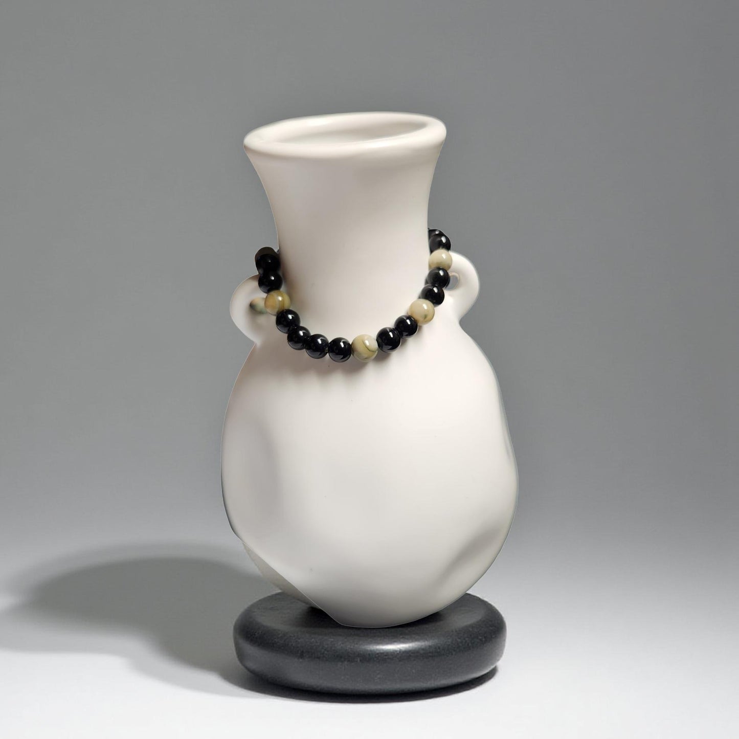 Black Tourmaline Stretch Bracelet – Grounding Crystal Jewelry - Cypress & Sage - Vermilion