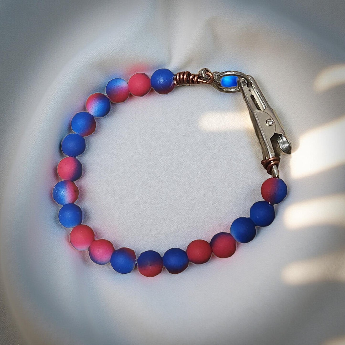 Modern Metal Clasp Bracelet – Stylish Accent - Cypress & Sage - Vermilion