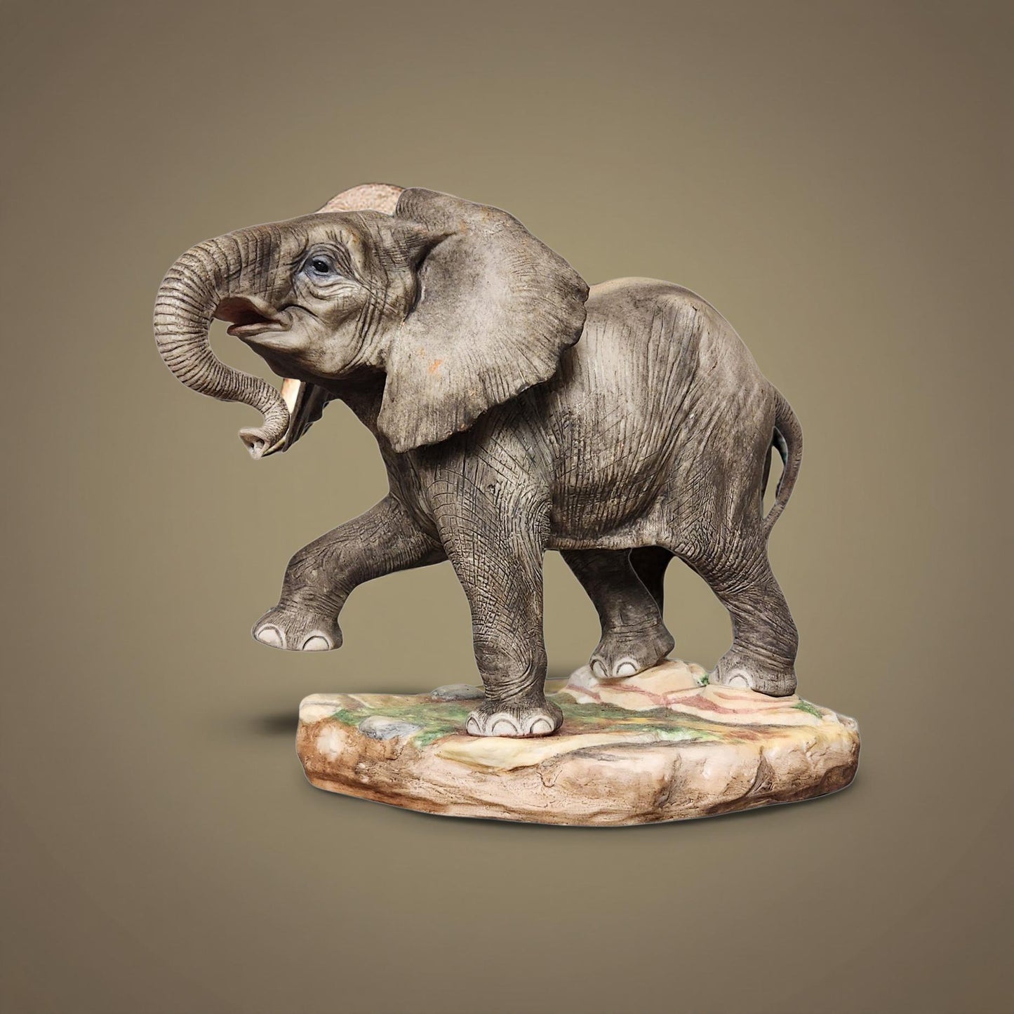 Vintage Boehm Elephant Porcelain Model 200-44 Collectible Figurine