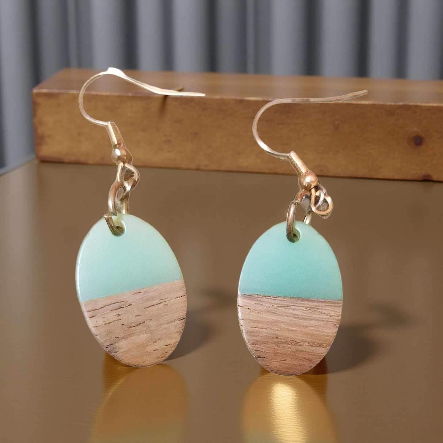 Handmade Boho Wooden Earrings – Natural Wood Statement Jewelry for Everyday Style - Cypress & Sage - Vermilion