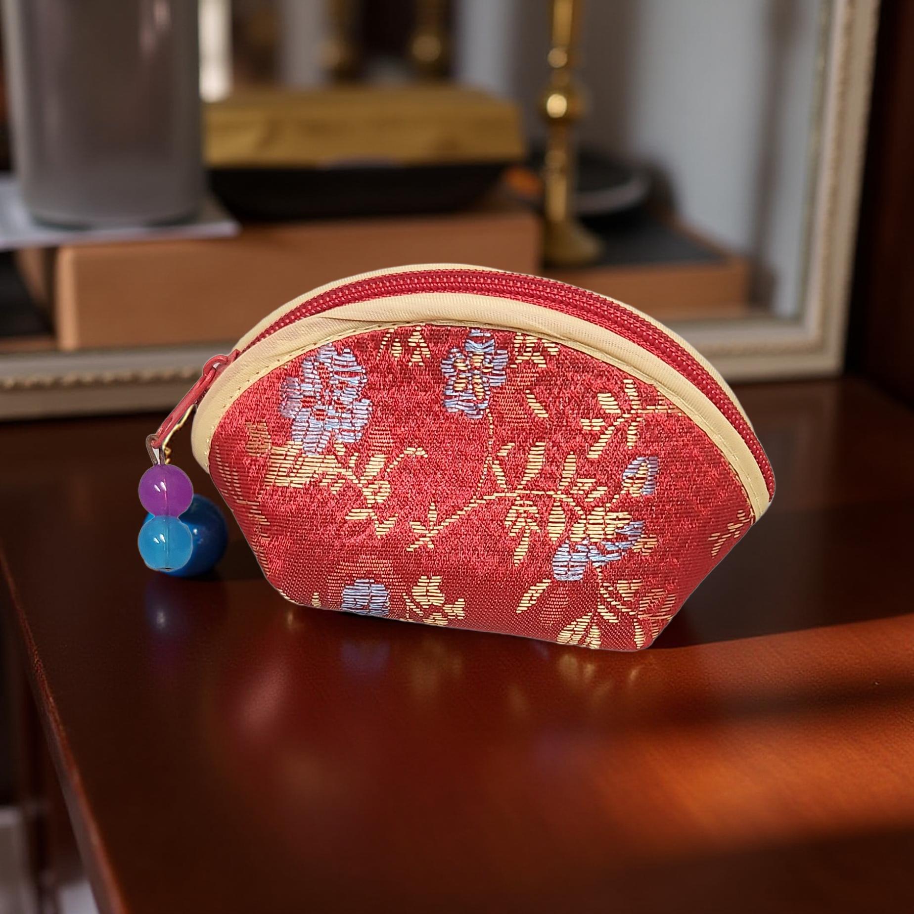 Rosary Pouch / Coin Purse – Small, Colorful & Practical - Cypress & Sage - Vermilion