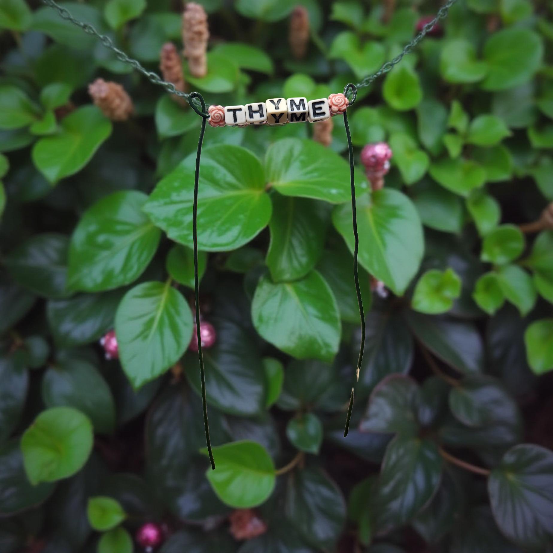 Handmade Plant ID Signs – Rustic Markers for Indoor Plants, Greenhouses & Sheltered Spaces - Cypress & Sage - Vermilion