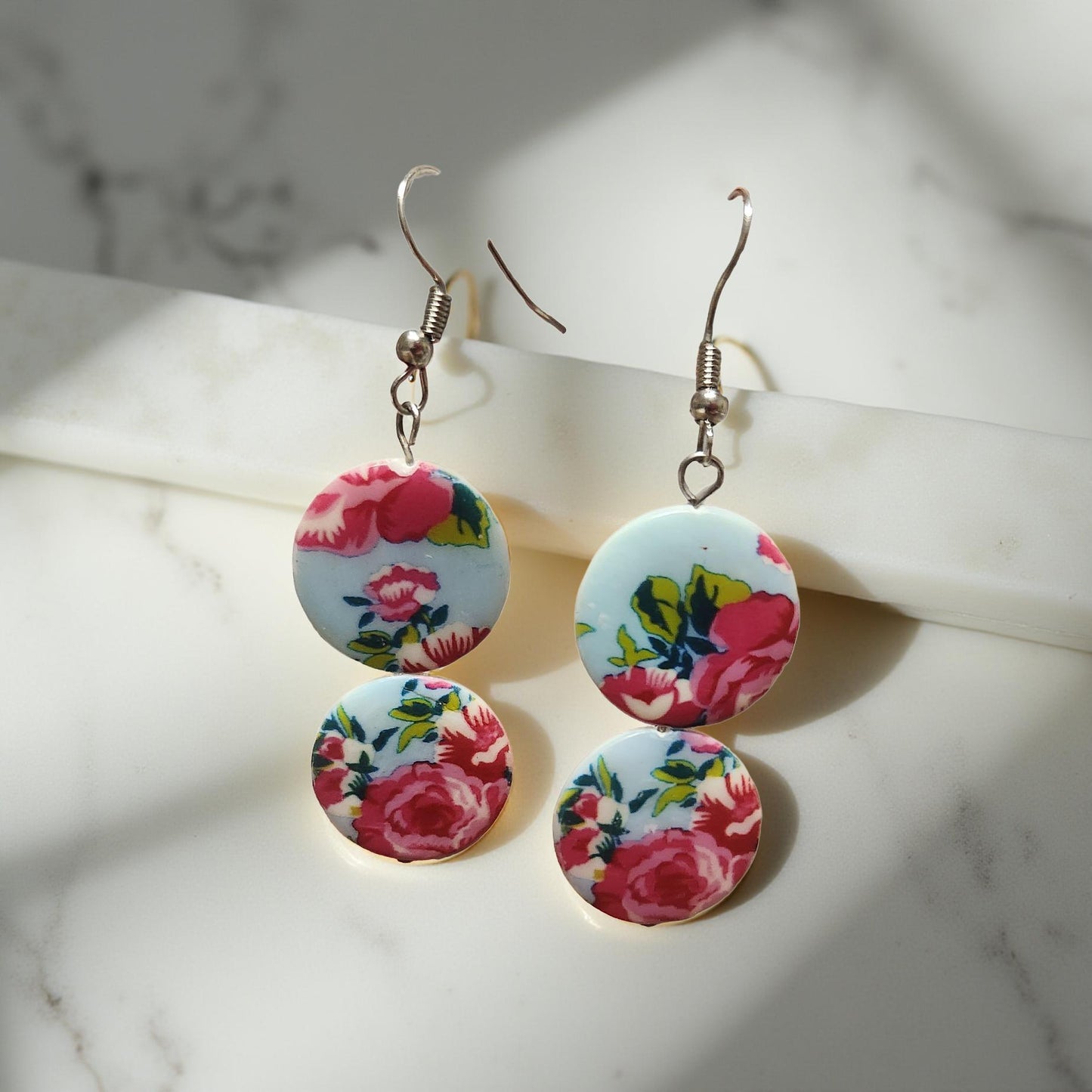 Handmade Butterfly & Floral Earrings – Lightweight, Pretty & Nature‑Inspired - Cypress & Sage - Vermilion