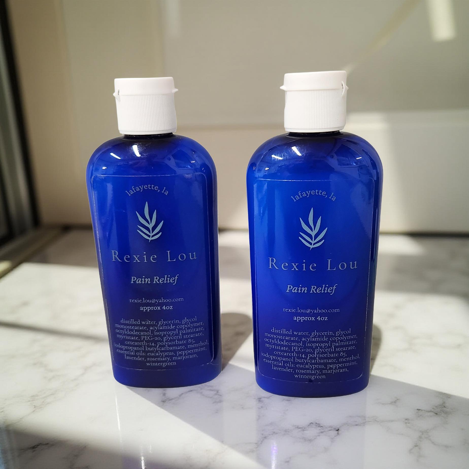 Rexie Lou Pain Relief – 4 oz Bottle - Cypress & Sage - Vermilion