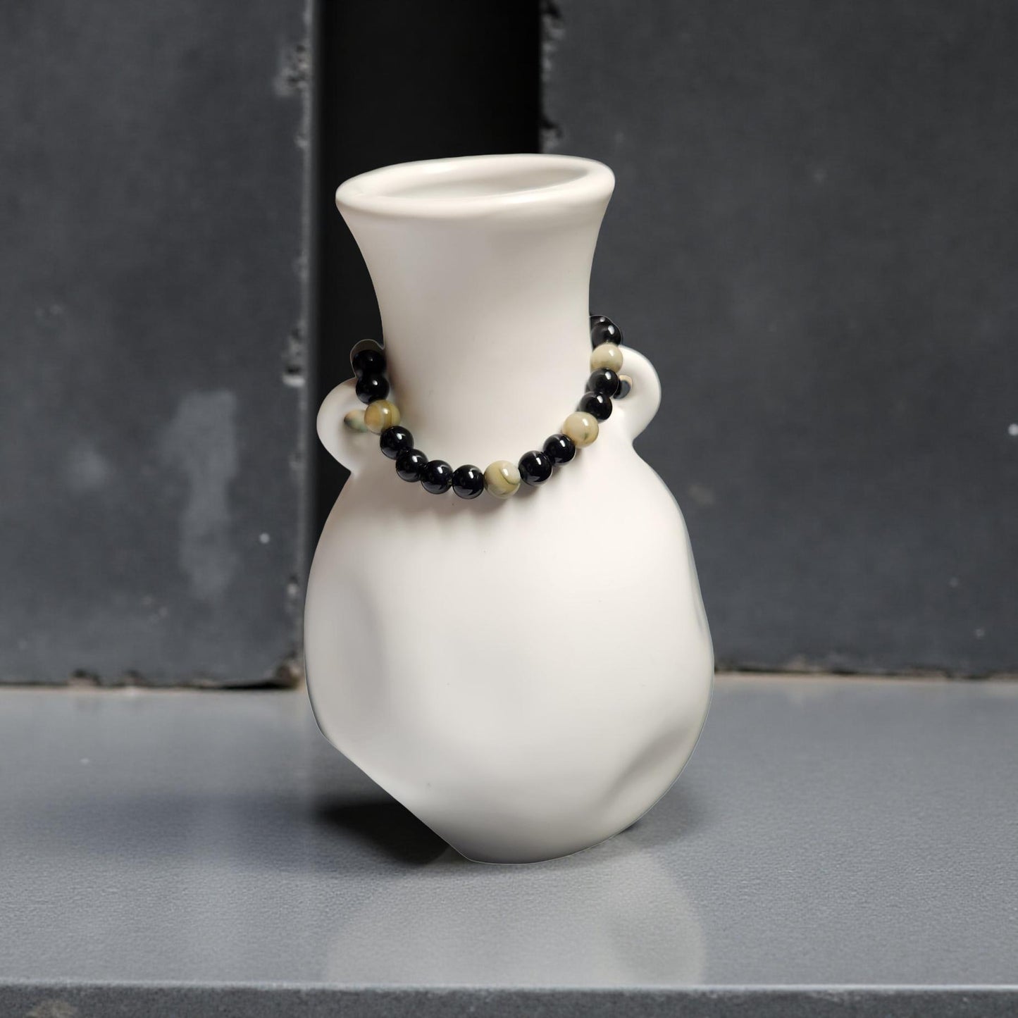 Black Tourmaline Stretch Bracelet – Grounding Crystal Jewelry - Cypress & Sage - Vermilion