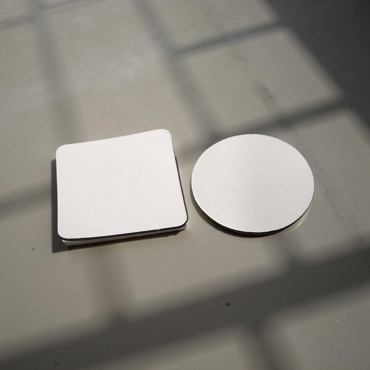 Sublimation Coaster Blanks – 4" Round or Square - Cypress & Sage - Vermilion