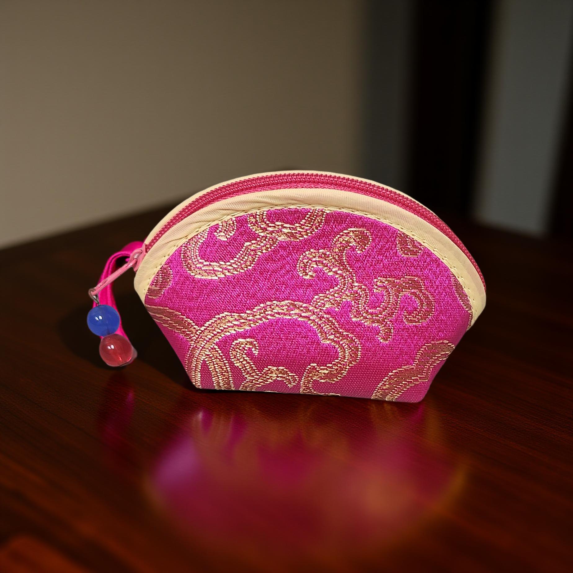 Rosary Pouch / Coin Purse – Small, Colorful & Practical - Cypress & Sage - Vermilion