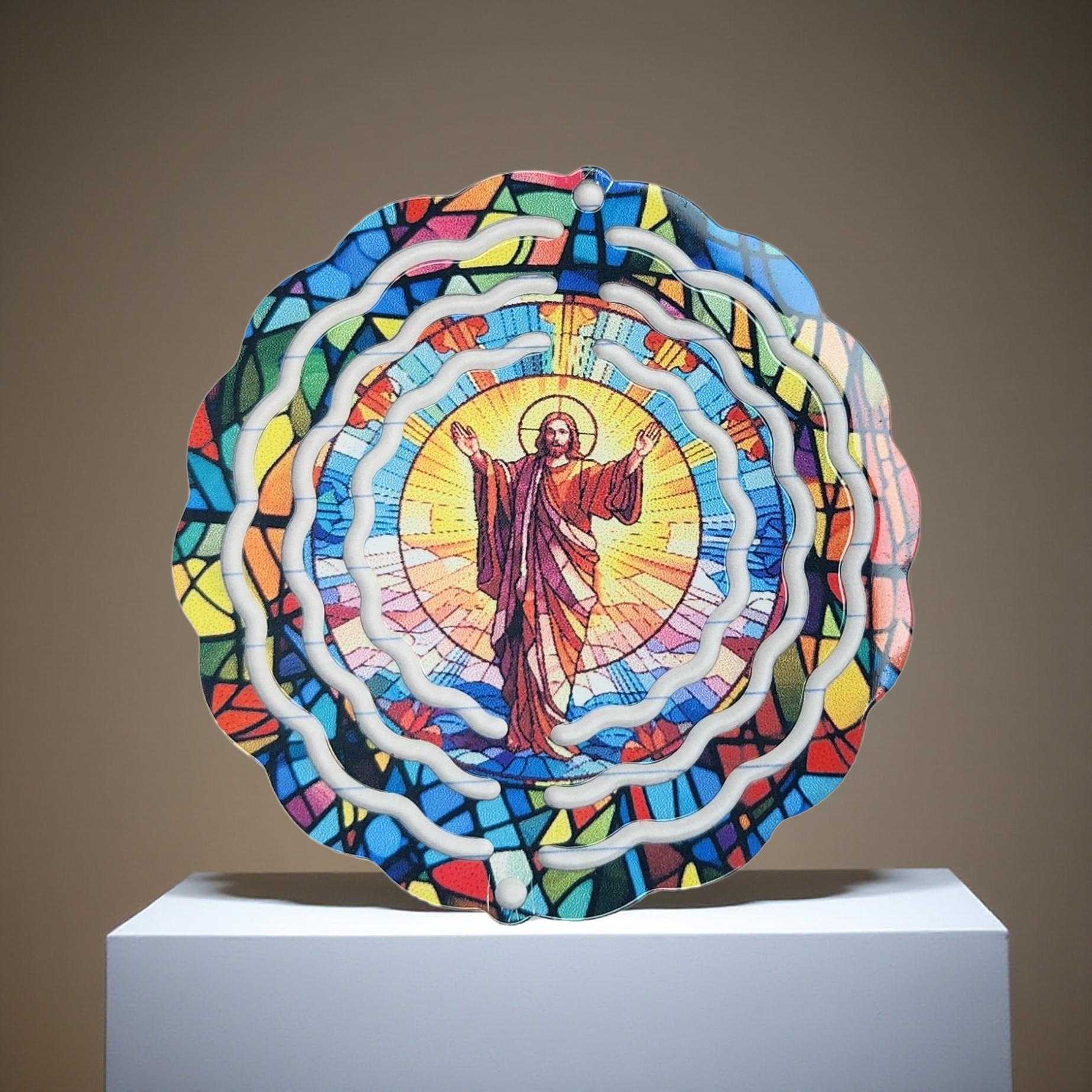 Mini Yard Spinner 3" – Bright Garden Accessory - Cypress & Sage - Vermilion