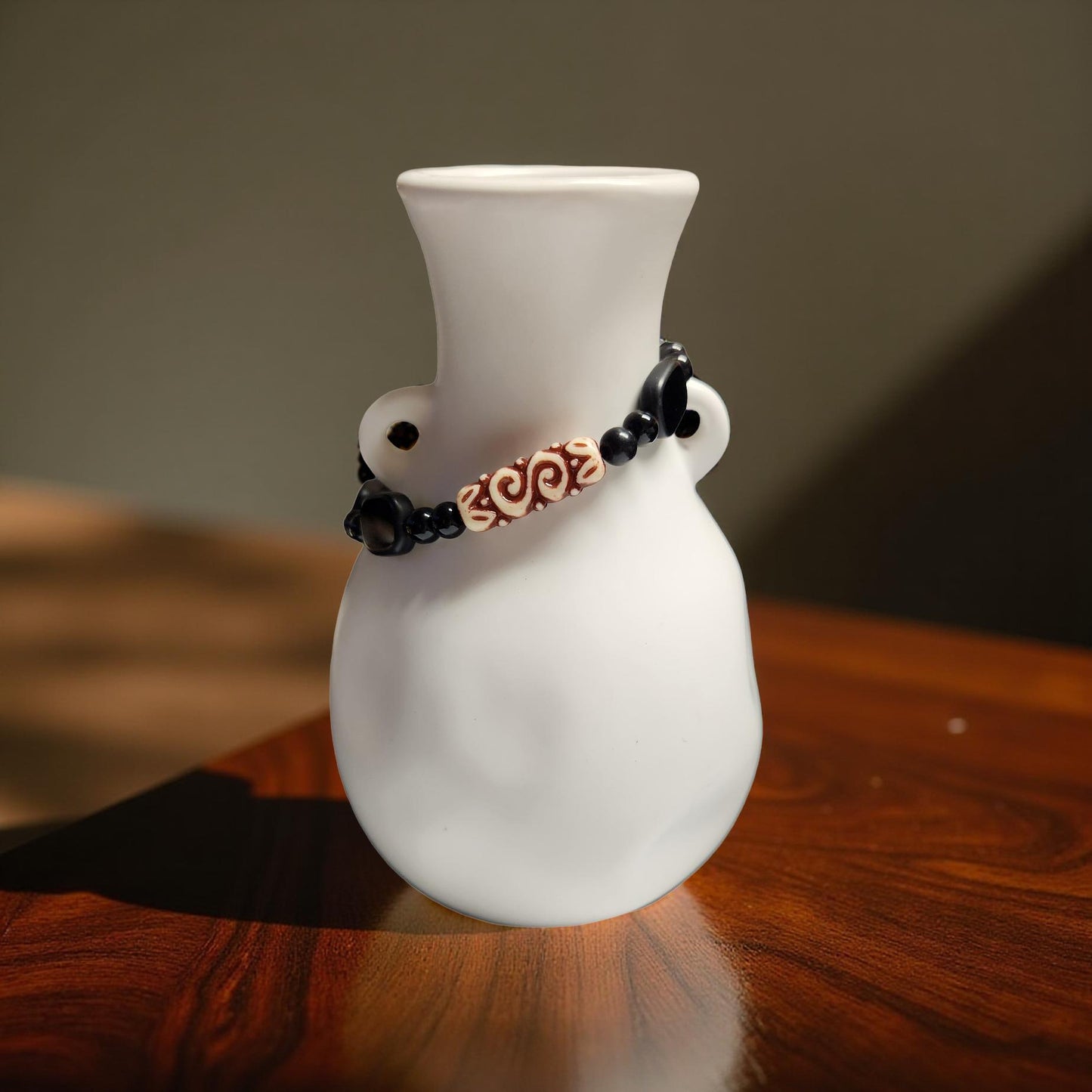 Black Tourmaline Stretch Bracelet – Grounding Crystal Jewelry - Cypress & Sage - Vermilion