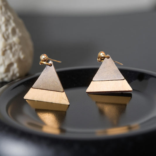 Handmade Boho Wooden Earrings – Natural Wood Statement Jewelry for Everyday Style - Cypress & Sage - Vermilion