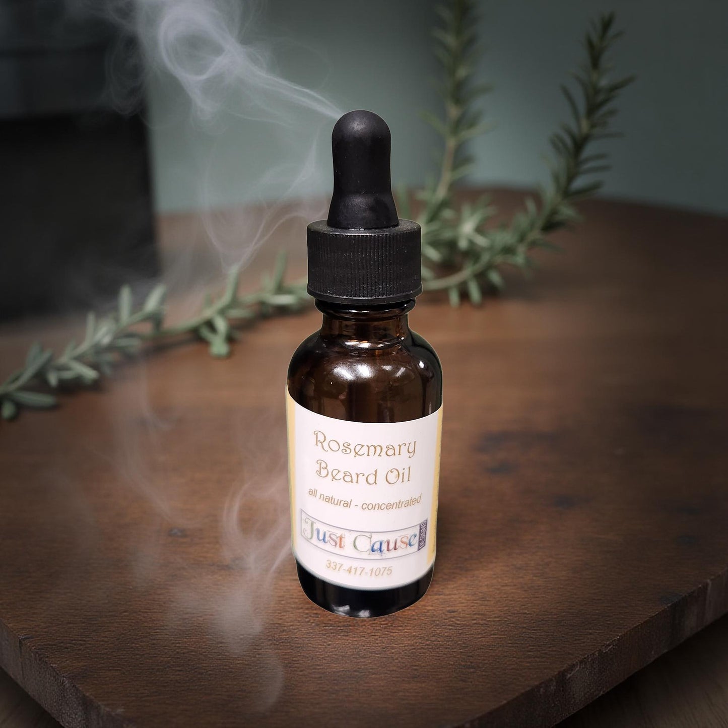 All‑Natural Rosemary Beard Oil – Plant‑Based Conditioning Blend for Beard Softness & Shine - Cypress & Sage - Vermilion