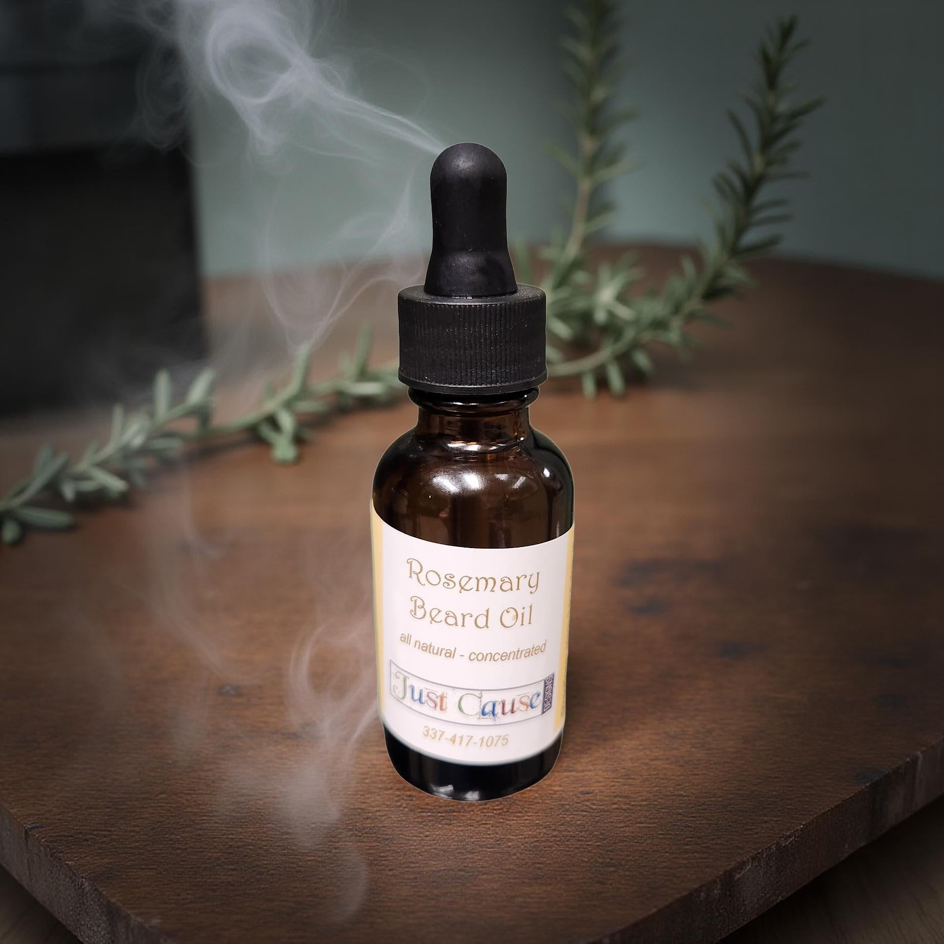 All‑Natural Rosemary Beard Oil – Plant‑Based Conditioning Blend for Beard Softness & Shine - Cypress & Sage - Vermilion