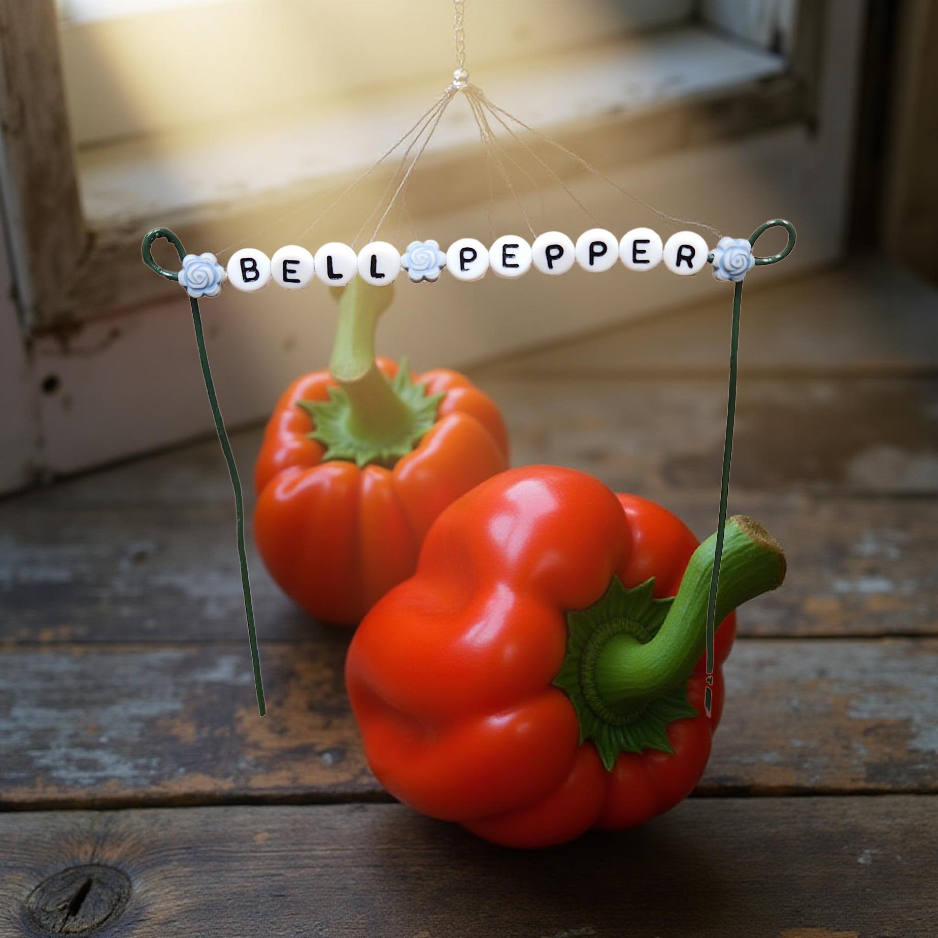 Handmade Plant ID Signs – Rustic Markers for Indoor Plants, Greenhouses & Sheltered Spaces - Cypress & Sage - Vermilion