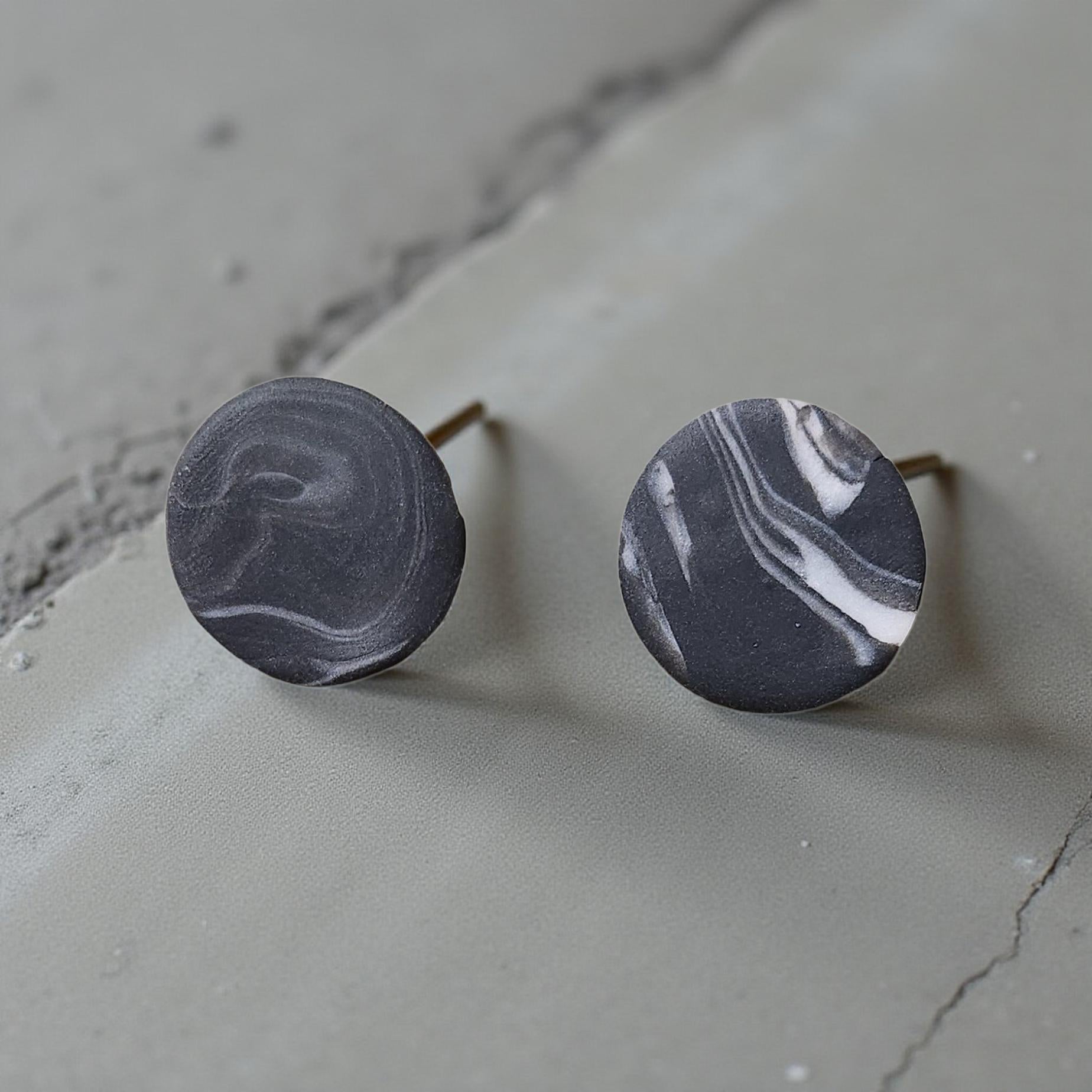 Round Statement Earrings – Stud & Dangle Options - Cypress & Sage - Vermilion