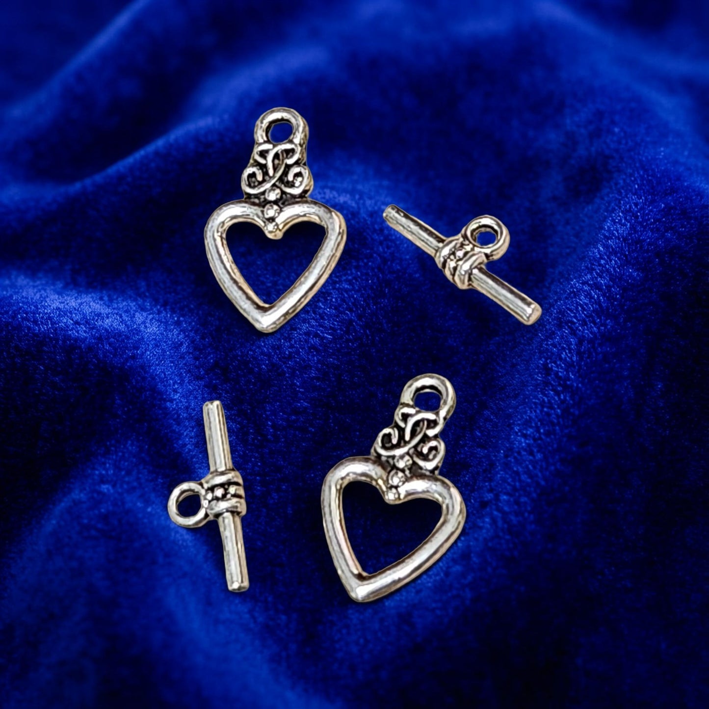 Nickel-Free Heart Toggle Clasp for Jewelry Making - Hypoallergenic and Safe