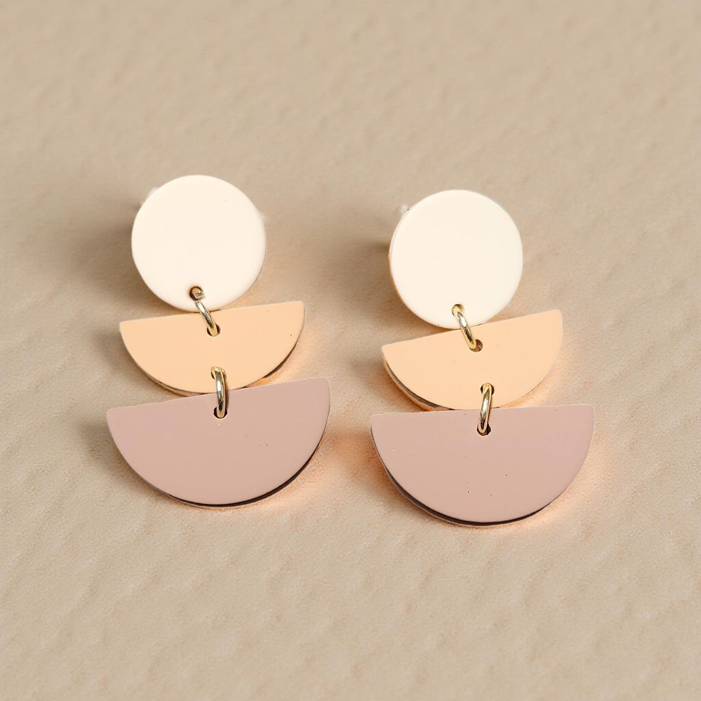 Brown tiered earrings - Cypress & Sage - Vermilion