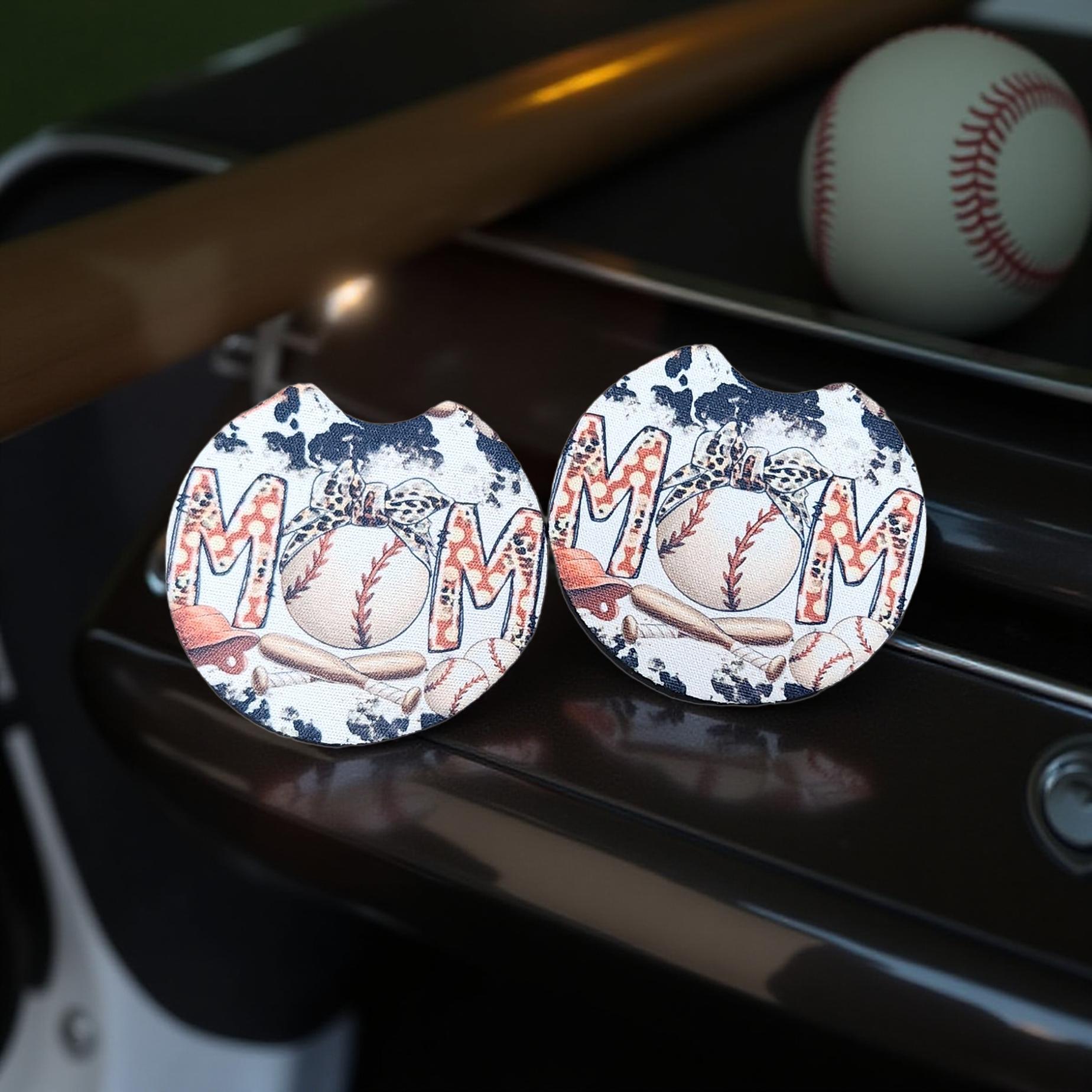 Thin Backing Car Coasters – Absorbent Auto Accessories - sublimation blank - Cypress & Sage - Vermilion